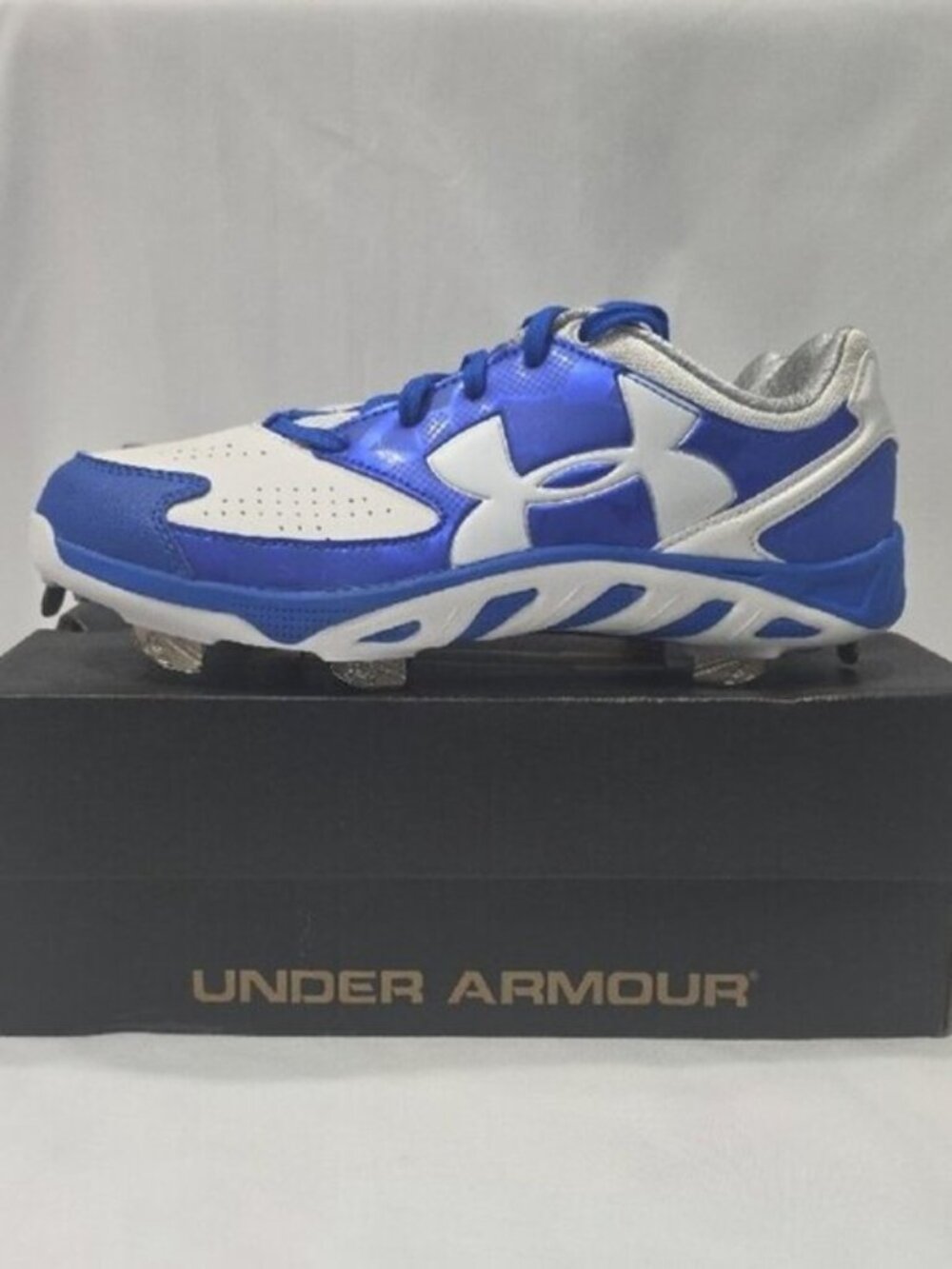 Under Armour Women’s 7.5 Spine Glyde ST Softball Cleats Royal Blue/White T19
